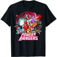 HOT ITEM!!Family Tee Couple Tee Adult Power Rangers Group Shot Vintage Circle T-Shirt - Mens T-Shirt