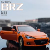 1/32 Subaru BRZ Paduan Mobil โมเดลกีฬา Diecast Simulasi Logam Mainan Kendaraan Mobil Suara Ringan Koleksi An-An Hadiah Mainan