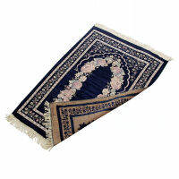 Ramadan Quran Islamic Muslim Prayer Rug Car Mat Tassel Tablecloth Cover Yoga Mat E2S