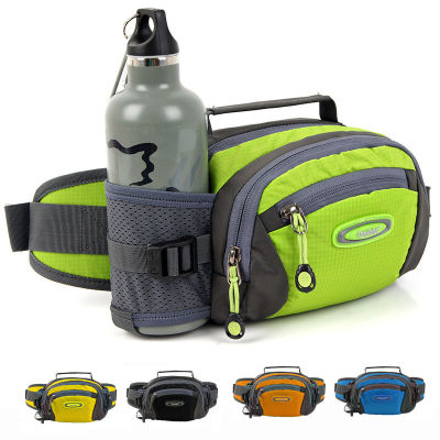 Waterproof Running Bag Multifuntiction Shoulder Bag Waist Belt Hip Pack Gym Fitness Outdoor Sport Climbing Water Bottle Pouch