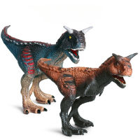 20Cm Carnotaurus ตุ๊กตาแอคชั่น CretaceousPeriod แบบจำลองของเล่นไดโนเสาร์ป่าของเล่นตกแต่งตุ๊กตาสัตว์สำหรับเด็ก