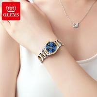 (HOT)OLEVS Women Luxury Automatic Mechanical Watch Waterproof Classic Steel Strap Mechanical Watch Gift For Women