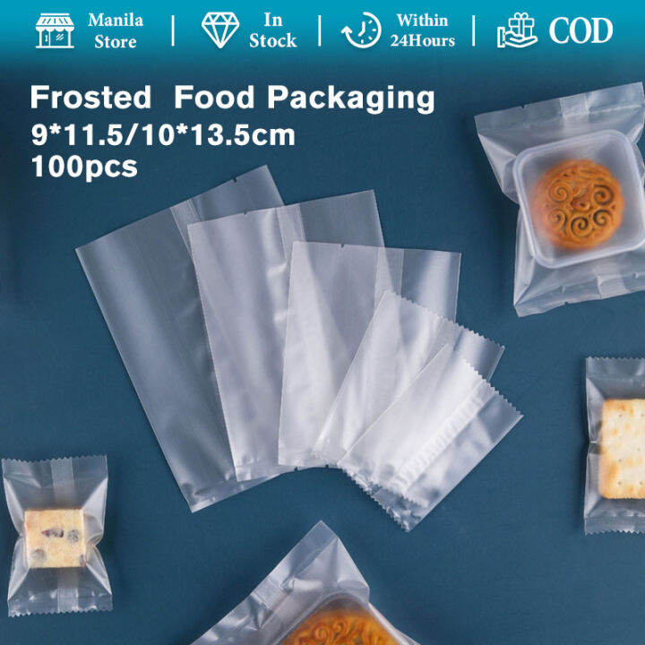 100Pcs Frosted Vacuum Sealer Bags Food Packaging Bags for Biscuit Candy