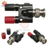 BNC Male to 4MM Twin Dual Binding Posts Banana Plug Jack Female Coaxial Adapter Connector BNC Male Terminals black &amp; red RoHS