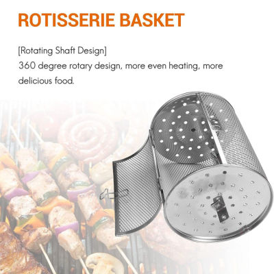 Stainless Steel Barbecue Cooking Grill Grate - Outdoor Round BBQ Campfire Grill Grid - Camping Picnic Cookware