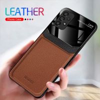 Leather Mirror Glass Phone Cover For Samsung Galaxy A53 5G PU Shockproof Phone Back Case For Samsung Sumsung A 53 53A 6.5inch