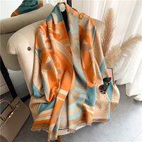 【Miki Xinyuan】สัตว์ PrintCashmere ผ้าพันคอผู้หญิง2022ใหม่ผ้าคลุมไหล่ที่อบอุ่นหนาห่อม้า PrintedBlanket เคป