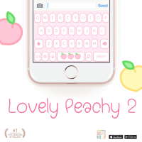 Lovely Peachy 2 Keyboard Theme⎮(E-Voucher) for Pastel Keyboard App