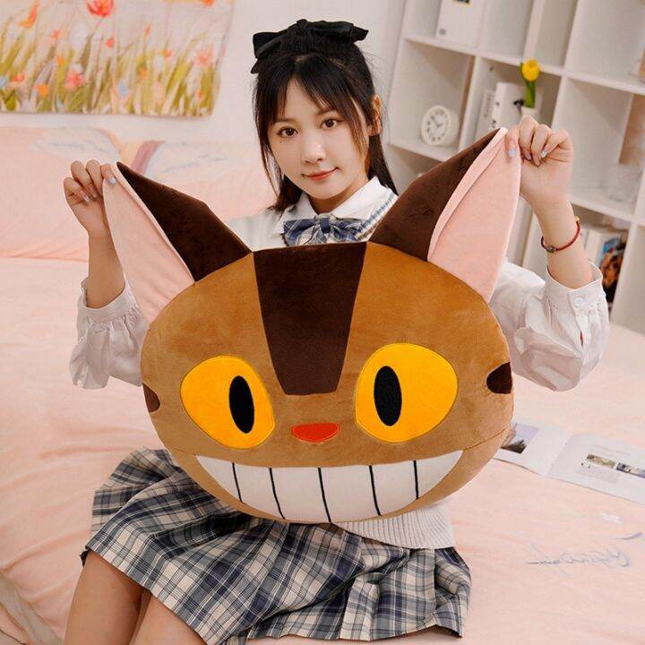 1ชิ้น30-50cm-สร้างสรรค์สตูดิโอจิบลิของฉันเพื่อนบ้านตุ๊กตา-totoro-ของเล่นแมวรถบัสการ์ตูนสัตว์หมอนนุ่มตุ๊กตา