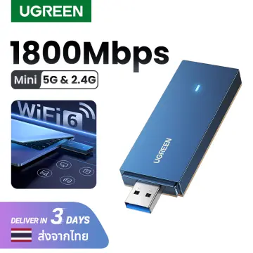 UGREEN AX1800 USB WiFi 6 Adapter for PC Laptop 1800Mbps 5G 2.4G