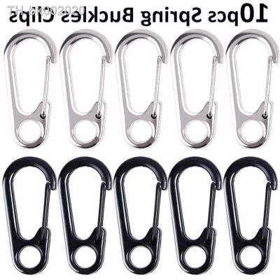 ✾❆ 10pcs Lobster Clasp Buckle Keychian Mini Carabiners Outdoor Camping Hiking Buckles Alloy Spring Snap Hooks Keychains Tool Clips