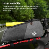 2023 NEW Waterproof Bicycle Bag Nylon Reflective Cycling Bag Portable Bicycle Frame Front Tube Bag Cycling Saddle Bags Bike Accessories