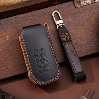 Luxury Car Key Case Cover Leather Keychain Accessories for Kia Ev6 Seltos K5 Sorento Mq4 7 Button Keyring Holder Shell