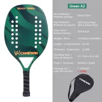 Professional Full Carbon Beach Carbon and Glass Tennis Racket Face Raqueta Lightweight Soft EVA Beachtennis Sports Adult Unisex