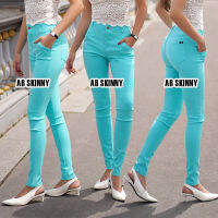 AB Skinny สีเขียวมินท์ ของแท้ จากเพจดัง 300,000 Like กางเกง AB สกินนี่ยีนส์ ผู้หญิง