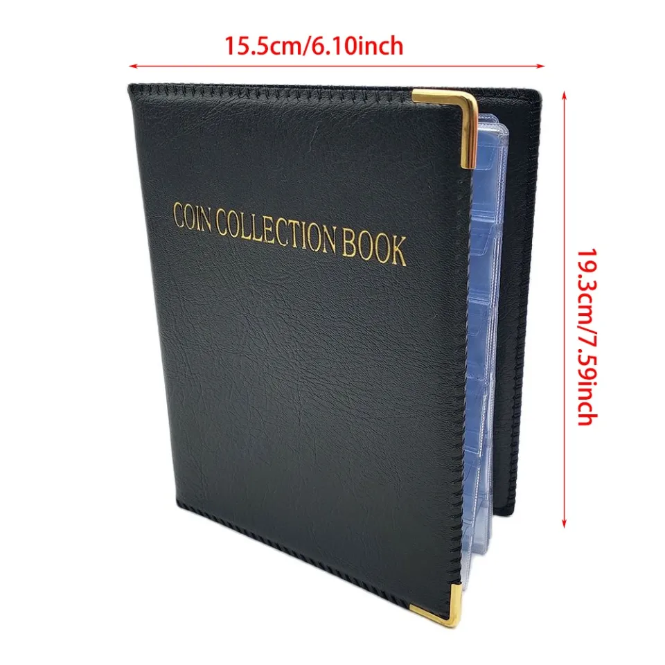 PU Coin album 20 Pages 480 Pockets Coin binder Album for coins collection  medallions badges Replaceable Loose leaf collect Book