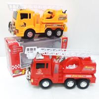 รถดับเพลิง ใส่ถ่าน วิ่งได้ มีเสียง มีไฟ FIRE RESCUE TRUCK B/O Light &amp; Sound รถยาว 24 ซม.