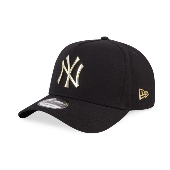 หมวก-new-era-9forty-new-york-yankees-mlb-metal-gold-cap-ของแท้-100