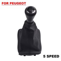 For Peugeot 206 406 5 Speed Gear Shift Knob Shifter Collar Lever Stick Gaiter Boot Cover Handle Protection Cover Auto Parts