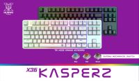 คีย์บอร์ด NUBWO X36 KASPERZ TRANSLUCENT CASE ( 3 in 1 เชื่อมต่อได้ 3 แบบ )  TYPE C / ไร้สาย / บลูทูธ