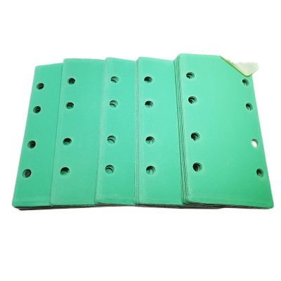 Rectangular Dry Sanding Paper Green 8-Hole Flocking Putty Automobile Woodworking 95 / 180mm FESTO Polishing Cleaning Tools