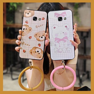 cartoon couple Phone Case For Samsung Galaxy A7 2017/A720 creative Cartoon cute funny trend heat dissipation youth ring