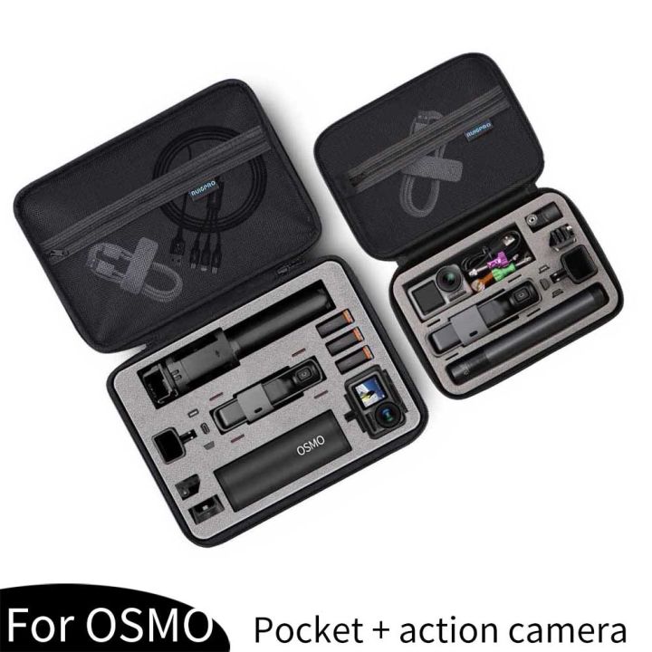 กล่องเคสพกพากันกระแทกกระเป๋าเก็บของแบบพกพาสำหรับ-dji-osmo-action-gopro-hero-8-7-6-5กล้องเพื่อการกีฬาอุปกรณ์เสริม