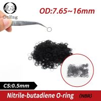 Oring นาฬิกา Od7.65/8/9/10/11/12/13/14.5/16มม. Oring11X10X0.5Mm 20ชิ้น/ล็อต Nbr ปะเก็น Cs ยางสีดำไนไตรล์กันน้ำหนา0.5มม. (11X10X0.5Mm)