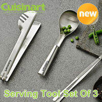 Cuisinart ชุดเครื่องมือเสิร์ฟ CTG-00-3PSKR 3ชิ้นแหนบทำอาหารสแตนเลสครัวเกาหลี