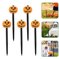 BESTOMZ 5pcs Halloween Yard Stakes Led Yard Light Stakes Lawn Light Props อุปกรณ์ประกอบฉากฮัลโลวีน