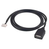 สายอะแดปเตอร์ Aux Usb เสียงสเตอริโอสำหรับรถยนต์ Peugeot 307 407 308 408 508 3008สำหรับ C3 C2 C4 C5 C4l C6