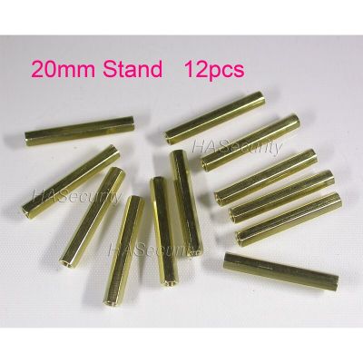 【Hot-Selling】 20Mm (12Pcs) ขาตั้งทองเหลือง/รั้ง /Puncheon สำหรับชุดติดตั้งโมดูลกล้องรักษาความปลอดภัย