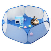 Pet Playpen Open Indoor Outdoor Small Animal Cage Game Playground Fence for Hamster Or Children Play Tent Pool Game House