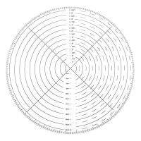 Round Center Finder Compass 10 inch Clear Acrylic Circle Center Finder Tool for Woodworking Drawing Circles