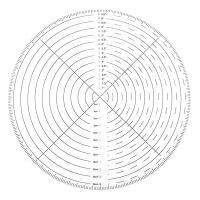 Round Center Finder Compass 10 inch Clear Acrylic Circle Center Finder Tool for Woodworking Drawing Circles