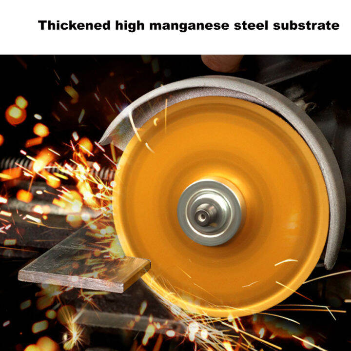 Metal Brazing Diamond Saw Blade Set 100mm Iron Rebar Stainless Steel