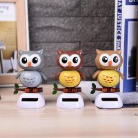 Solar Owl Car Decoration Car Accessories Dashboard Decorations Shaking Head Owl Dashboard Car Interior Decor Desk Ornaments Gift