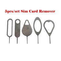 5pcs Mobile Phone Sim Card Remover Pin Needle Replacement Parts Tool Kit for iPhone Samsung Blackberry Xiaomi Oppo Huawei Repair Tool Sets