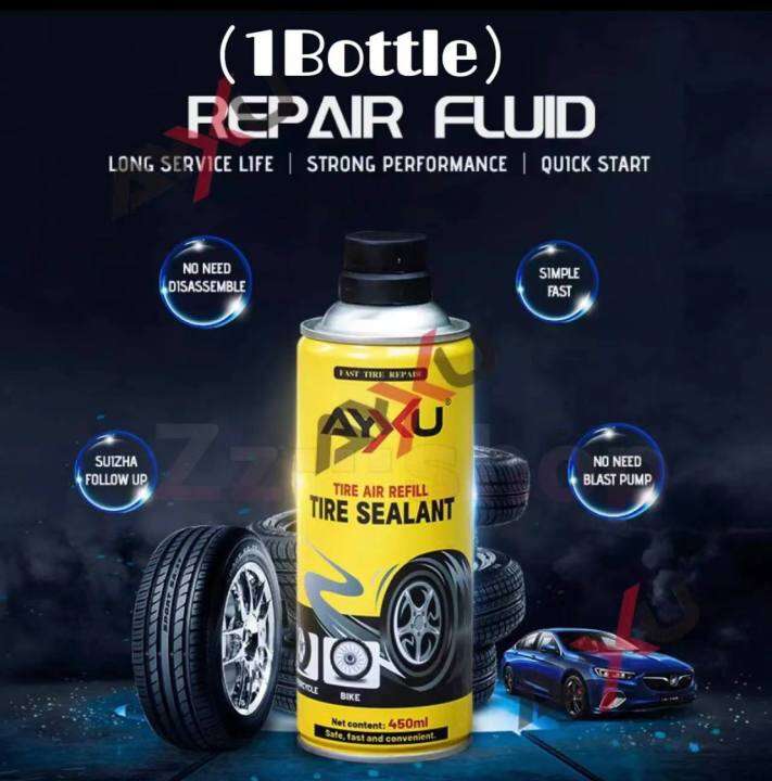 Tire Foam KOBY Tire Sealer And Inflator 450ml Easy Fix For Flat