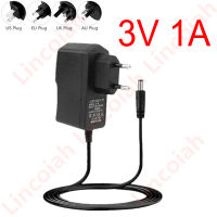 AC 100-240V DC 3 V 1A 1000ma อะแดปเตอร์แปลงอะแดปเตอร์ 3 V โวลต์ Charger แหล่งจ่ายไฟ EU Plug 5.5 มม.* 2.5 มม.(2.1 มม.)-hvfmm7520