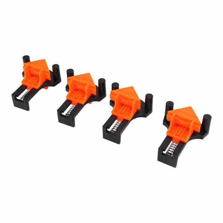 คลิปหนีบมุมขวาแบบสปริงปรับได้ทนทานประหยัดแรงงาน90องศา-pro-corner-clamps-set-for-cabinet-making