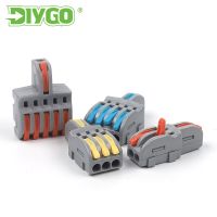 【DT】 hot  DIY GO Quick Wire Connector 1 in 2/3/4/5 out Splitter Can Combined Terminal block For Home Light Electric Wiring Connectors