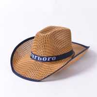 Europe America Mens Western Cowboy Outdoor Male Sunscreen Sun Hat Female Summer Farmer Straw Hats Sandal Beach Cap h56