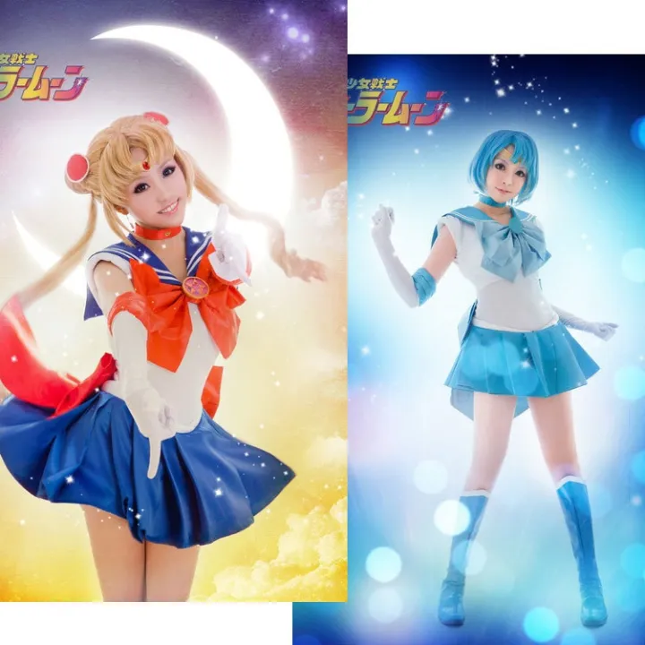 cosplay Sailor Moon anime costume cosplay bow princess dress game ...