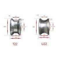 U22 T22ร่องรอยรถไฟแนะนำการเดินทาง8X22.5X14.5X13.5Mm รางล้อ Bea