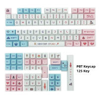 PBT Keycap 125 Key XDA Highly Profile Personalized English Key Cap for Gaming Mechanical Keyboard for Cherry MX Switch