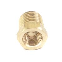 1/4 NPT Male x 1/8 NPT Female Reducing Bushing Brass Pipe Fitting Connector Adapter Air Gas Fuel Water