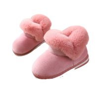 Kids Shoes for Girls Snow Boots Winter Plush Warm Big Girl Shoes Children Boys Thicken Outdoor Shoes Non-slip Slippers SBA017