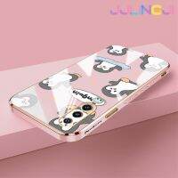 Jjlingji เคสสำหรับ Huawei P30 P30 Pro P30 Lite เคสลายการ์ตูนเพนกวินใหม่กรอบสี่เหลี่ยมพื้นผิวเคสซิลิกาเจลนิ่มเคสมือถือกันกระแทกทั้งหมดรวมเลนส์กล้องถ่ายรูปฝาครอบป้องกัน