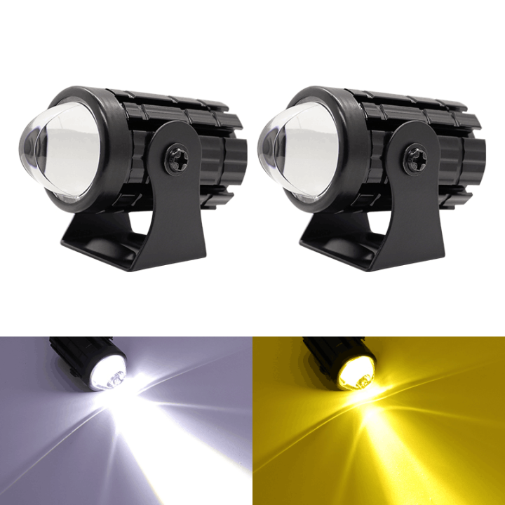 ไฟสปอร์ตไลท์1คู่-led2สี-แสงขาว-เหลือง-ไฟสปอร์ตไลท์ออฟโรด-ไฟมอเตอร์ไซค์-led-88w-88w-จำนวน-2ดวง-ไฟหน้ามอเตอร์ไซค์-ไฟมอเตอร์ไซค์-ไฟสปอร์ตไลท์รถยนต์